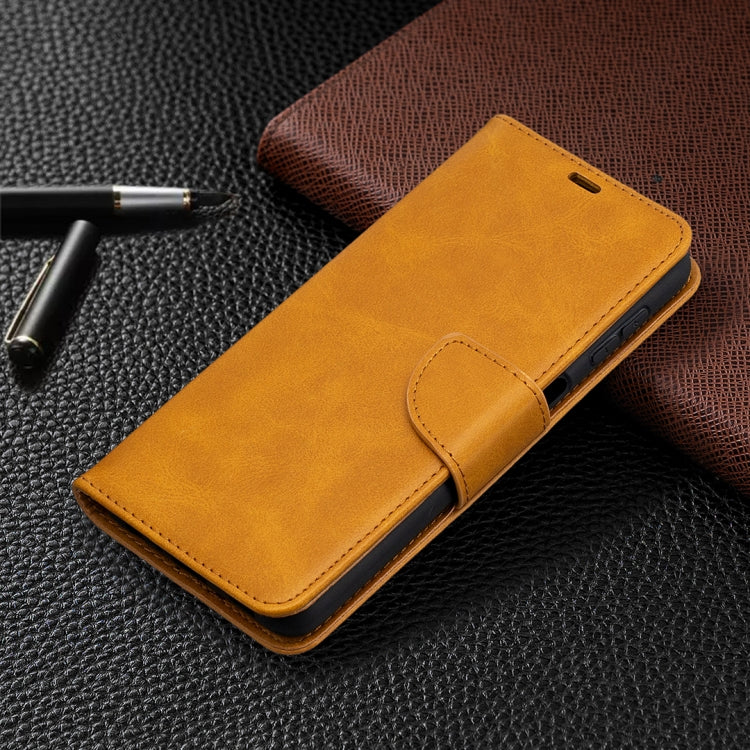 For Samsung Galaxy A32 5G Retro Lambskin Texture Pure Color Horizontal Flip PU Leather Case with Holder & Card Slots & Wallet & Lanyard