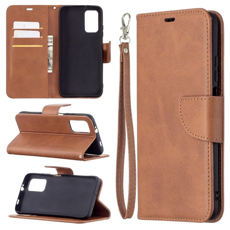 For Xiaomi Poco M3 Retro Lambskin Texture Pure Color Horizontal Flip PU Leather Case with Holder & Card Slots & Wallet & Lanyard