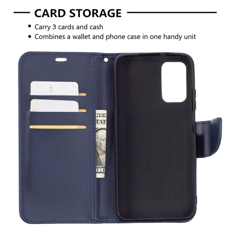 For Xiaomi Poco M3 Retro Lambskin Texture Pure Color Horizontal Flip PU Leather Case with Holder & Card Slots & Wallet & Lanyard