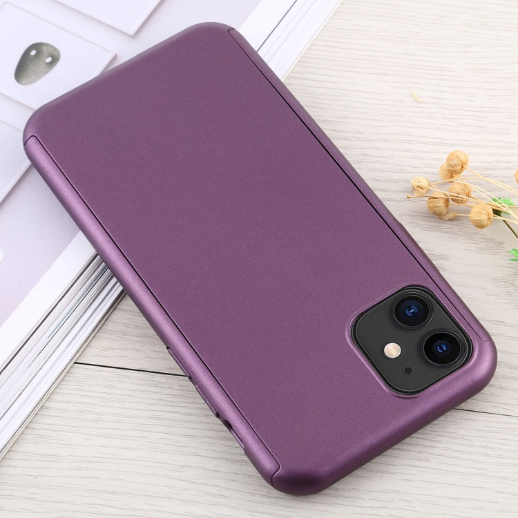 For iPhone 11 Shockproof PC Full Coverage Protective Case with Tempered Glass Film