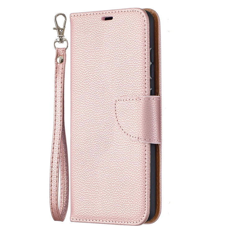 For Samsung Galaxy A52 5G / 4G Litchi Texture Pure Color Horizontal Flip PU Leather Case with Holder & Card Slots & Wallet & Lanyard