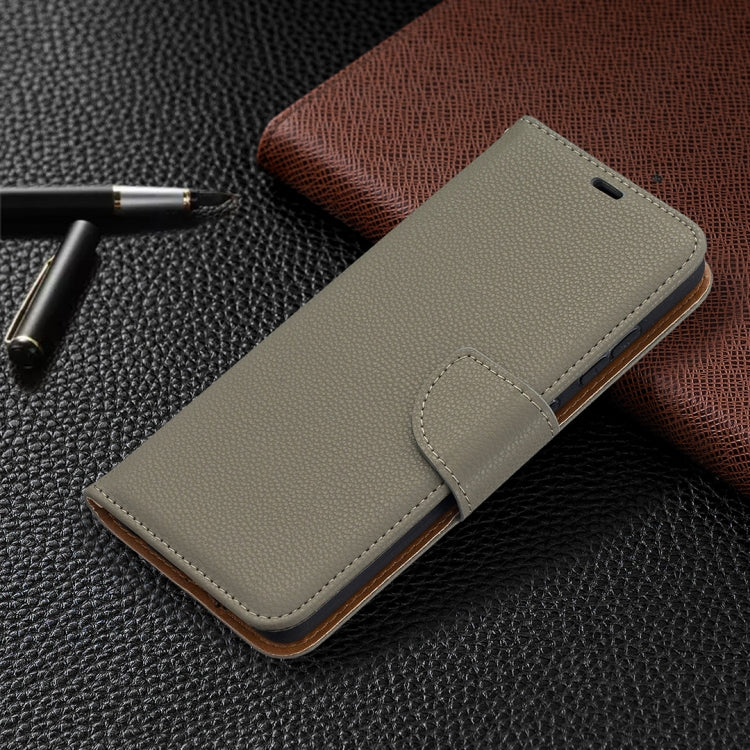 For Samsung Galaxy A52 5G / 4G Litchi Texture Pure Color Horizontal Flip PU Leather Case with Holder & Card Slots & Wallet & Lanyard