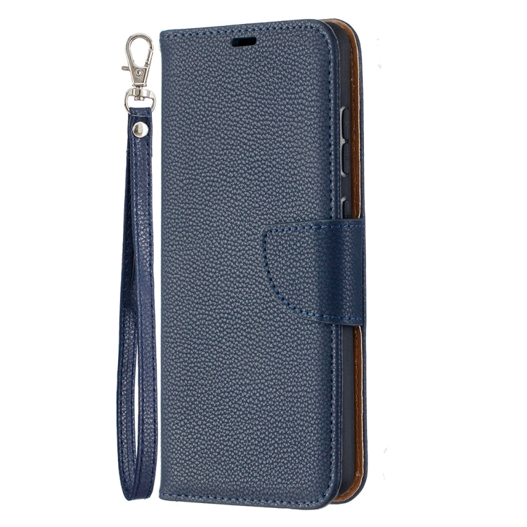 For Samsung Galaxy A52 5G / 4G Litchi Texture Pure Color Horizontal Flip PU Leather Case with Holder & Card Slots & Wallet & Lanyard