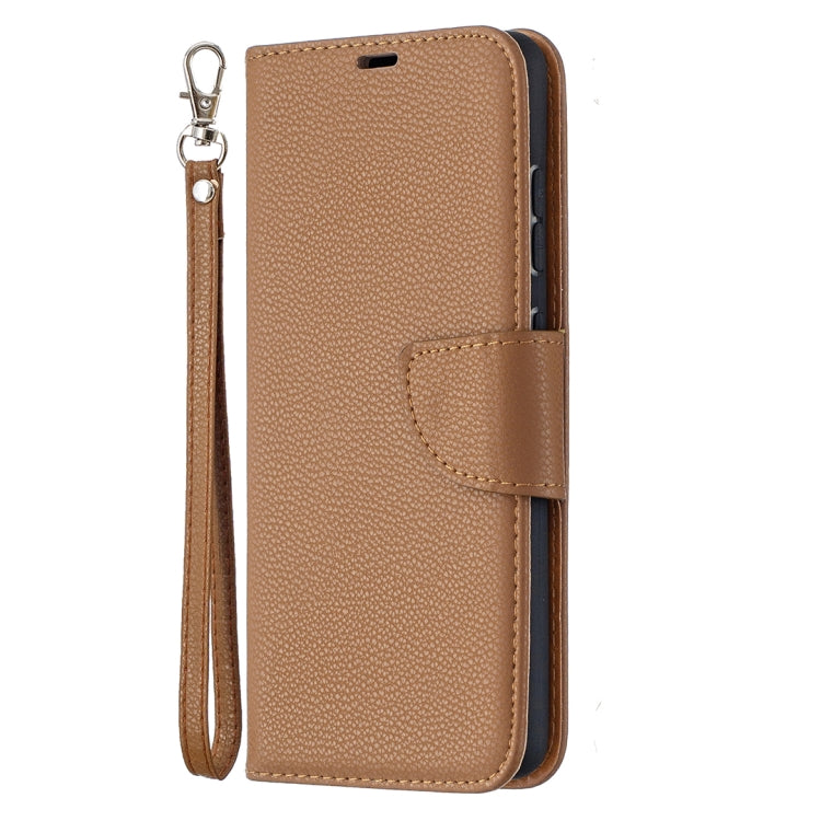 For Samsung Galaxy A52 5G / 4G Litchi Texture Pure Color Horizontal Flip PU Leather Case with Holder & Card Slots & Wallet & Lanyard