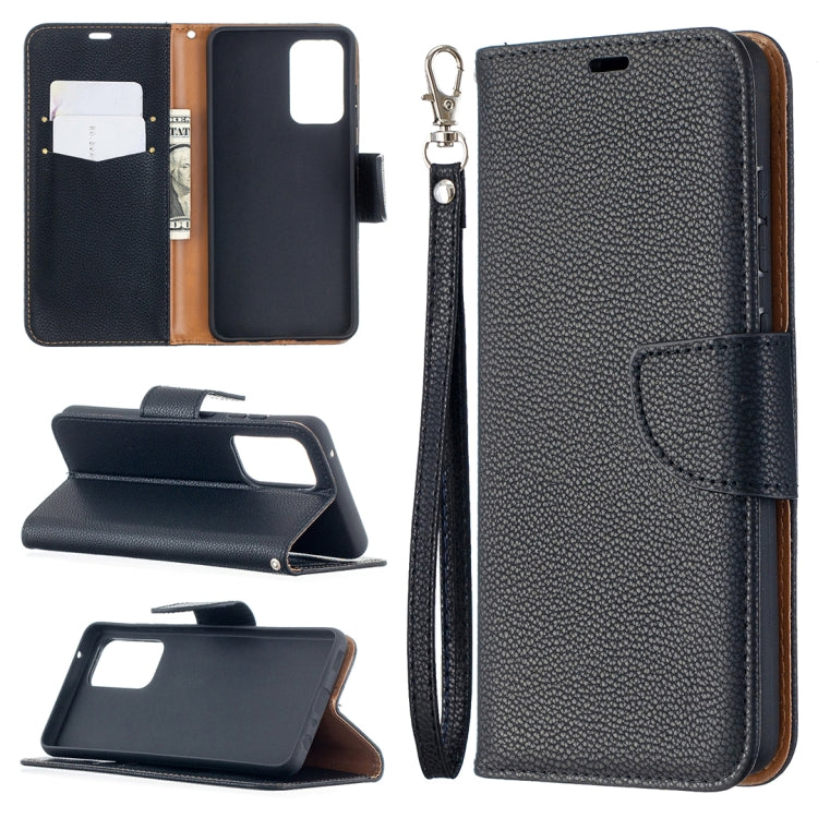 For Samsung Galaxy A52 5G / 4G Litchi Texture Pure Color Horizontal Flip PU Leather Case with Holder & Card Slots & Wallet & Lanyard