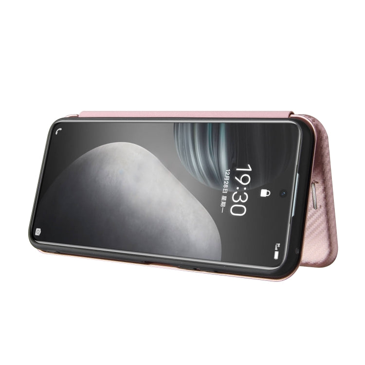 For vivo Y51 2020 Carbon Fiber Texture Horizontal Flip TPU + PC + PU Leather Case with Card Slot