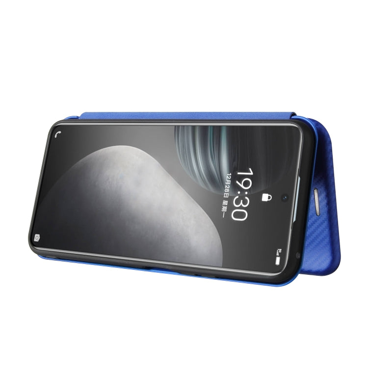 For vivo Y51 2020 Carbon Fiber Texture Horizontal Flip TPU + PC + PU Leather Case with Card Slot