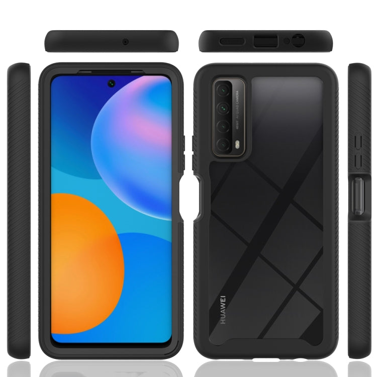 For Huawei P Smart 2021 / Y7a Starry Sky Solid Color Series Shockproof PC + TPU Protective Case(Black)
