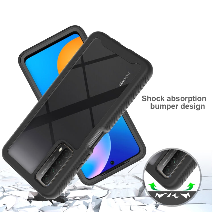 For Huawei P Smart 2021 / Y7a Starry Sky Solid Color Series Shockproof PC + TPU Protective Case(Black)