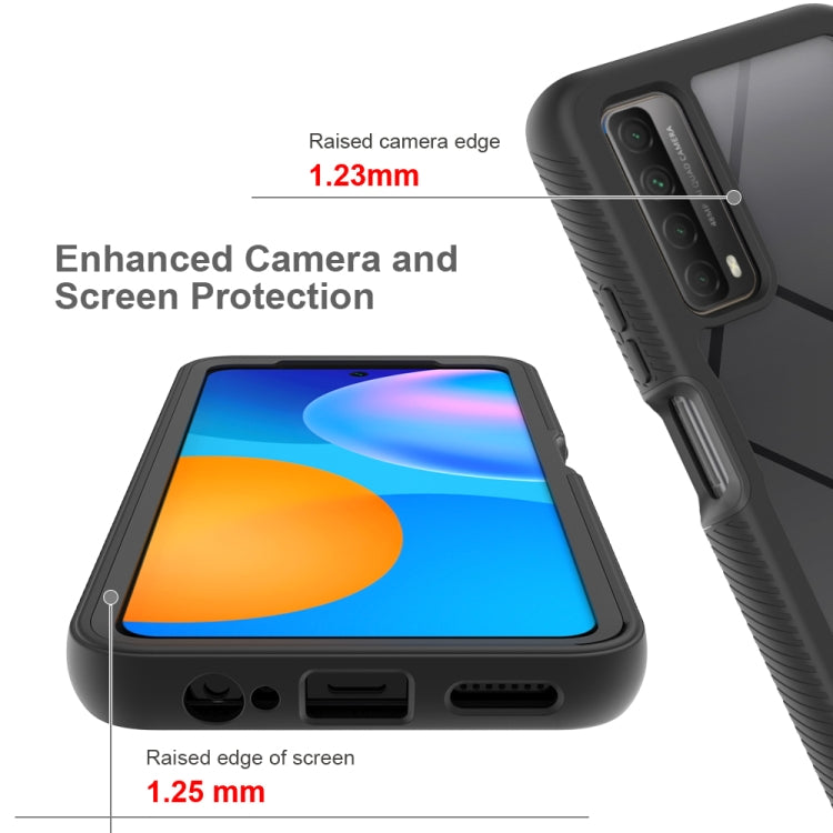 For Huawei P Smart 2021 / Y7a Starry Sky Solid Color Series Shockproof PC + TPU Protective Case(Black)