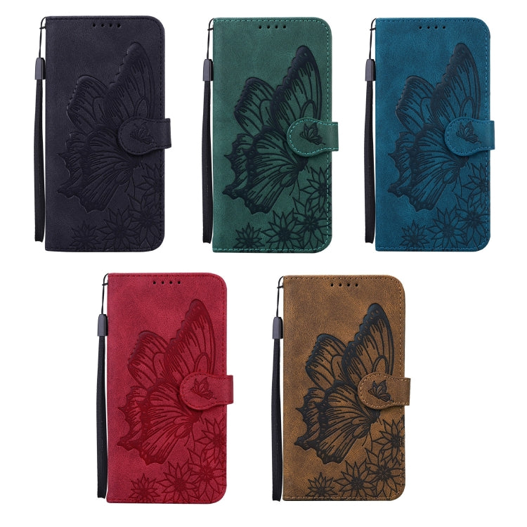 For OPPO A52 / A72 / A92 Retro Skin Feel Butterflies Embossing Horizontal Flip Leather Case with Holder & Card Slots & Wallet