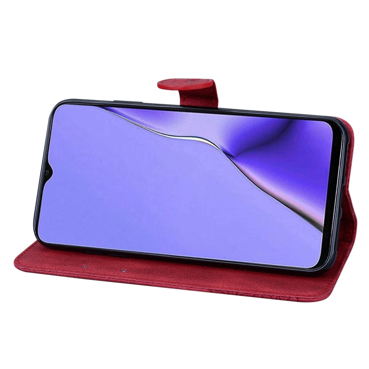 For OPPO A9 (2020) Retro Skin Feel Butterflies Embossing Horizontal Flip Leather Case with Holder & Card Slots & Wallet