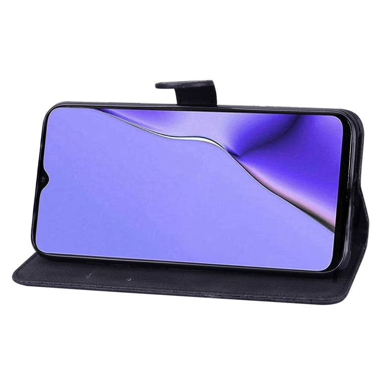 For OPPO A9 (2020) Retro Skin Feel Butterflies Embossing Horizontal Flip Leather Case with Holder & Card Slots & Wallet