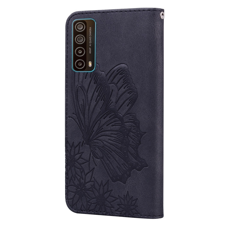 For Huawei P Smart 2021 Retro Skin Feel Butterflies Embossing Horizontal Flip Leather Case with Holder & Card Slots & Wallet