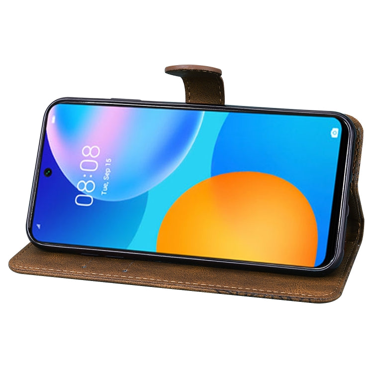 For Huawei P Smart 2021 Retro Skin Feel Butterflies Embossing Horizontal Flip Leather Case with Holder & Card Slots & Wallet