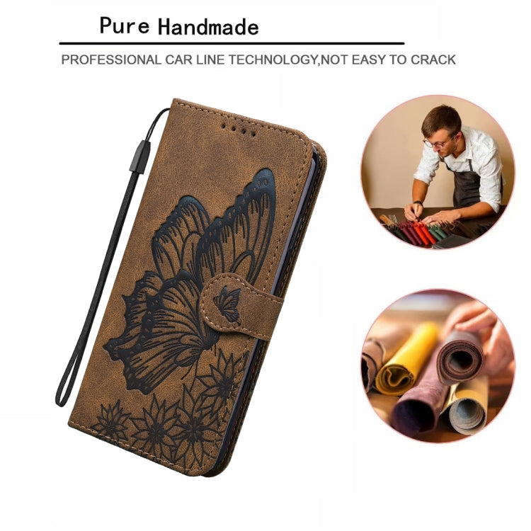 For Huawei P Smart 2021 Retro Skin Feel Butterflies Embossing Horizontal Flip Leather Case with Holder & Card Slots & Wallet