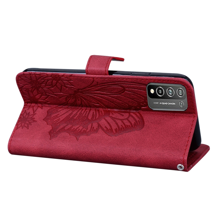 For Huawei Honor 10X Lite Retro Skin Feel Butterflies Embossing Horizontal Flip Leather Case with Holder & Card Slots & Wallet