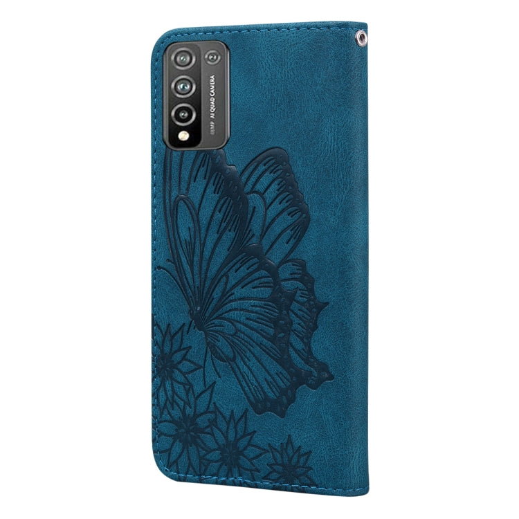 For Huawei Honor 10X Lite Retro Skin Feel Butterflies Embossing Horizontal Flip Leather Case with Holder & Card Slots & Wallet