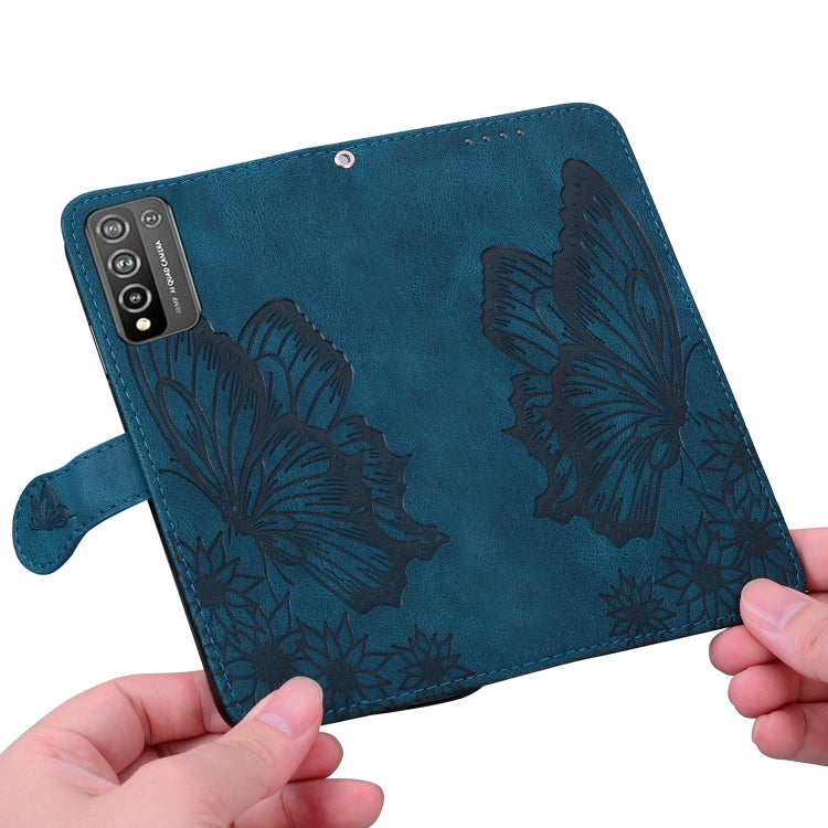 For Huawei Honor 10X Lite Retro Skin Feel Butterflies Embossing Horizontal Flip Leather Case with Holder & Card Slots & Wallet