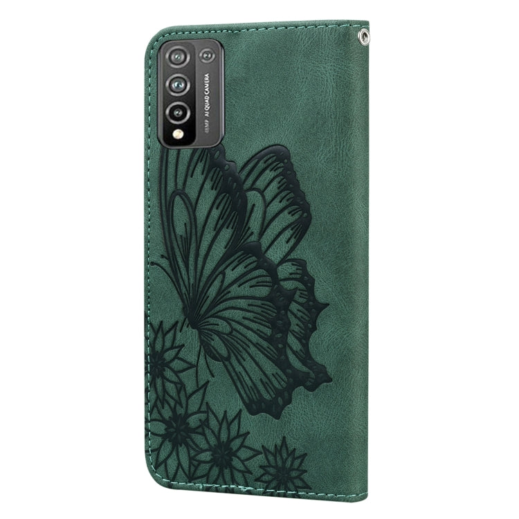 For Huawei Honor 10X Lite Retro Skin Feel Butterflies Embossing Horizontal Flip Leather Case with Holder & Card Slots & Wallet