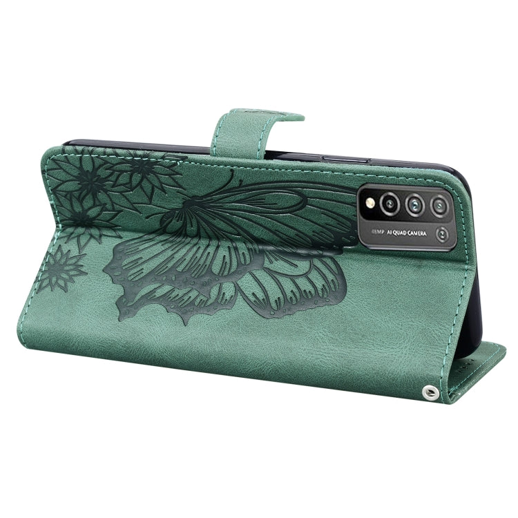 For Huawei Honor 10X Lite Retro Skin Feel Butterflies Embossing Horizontal Flip Leather Case with Holder & Card Slots & Wallet
