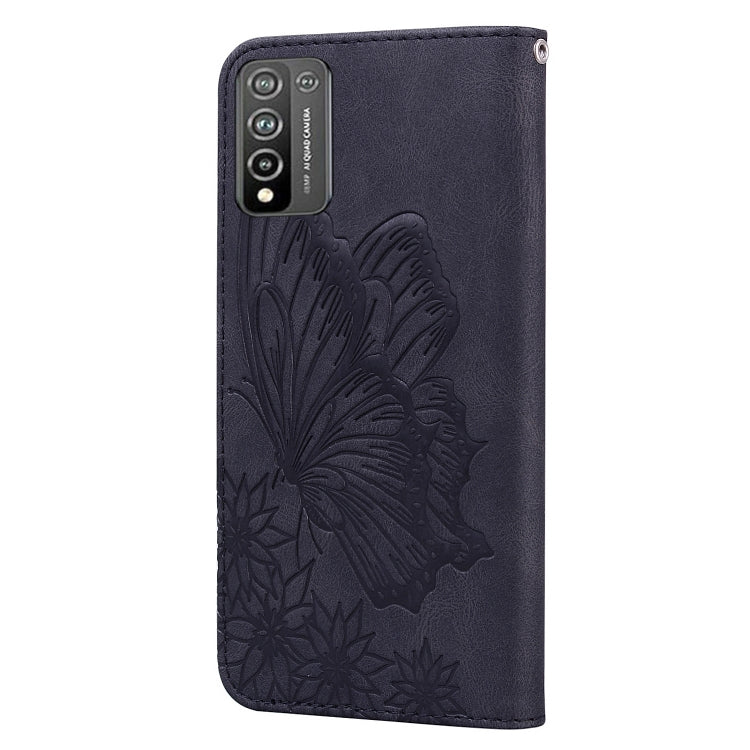 For Huawei Honor 10X Lite Retro Skin Feel Butterflies Embossing Horizontal Flip Leather Case with Holder & Card Slots & Wallet