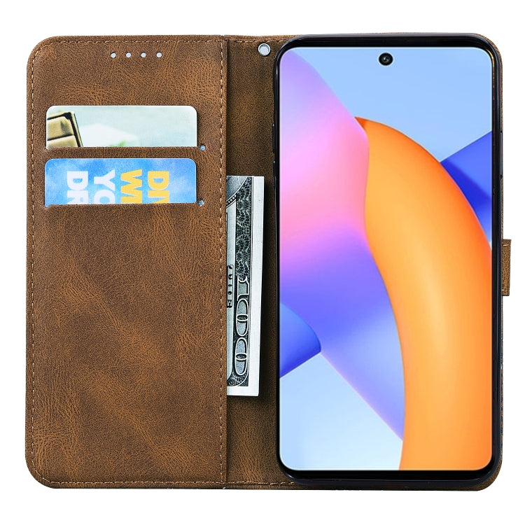 For Huawei Honor 10X Lite Retro Skin Feel Butterflies Embossing Horizontal Flip Leather Case with Holder & Card Slots & Wallet