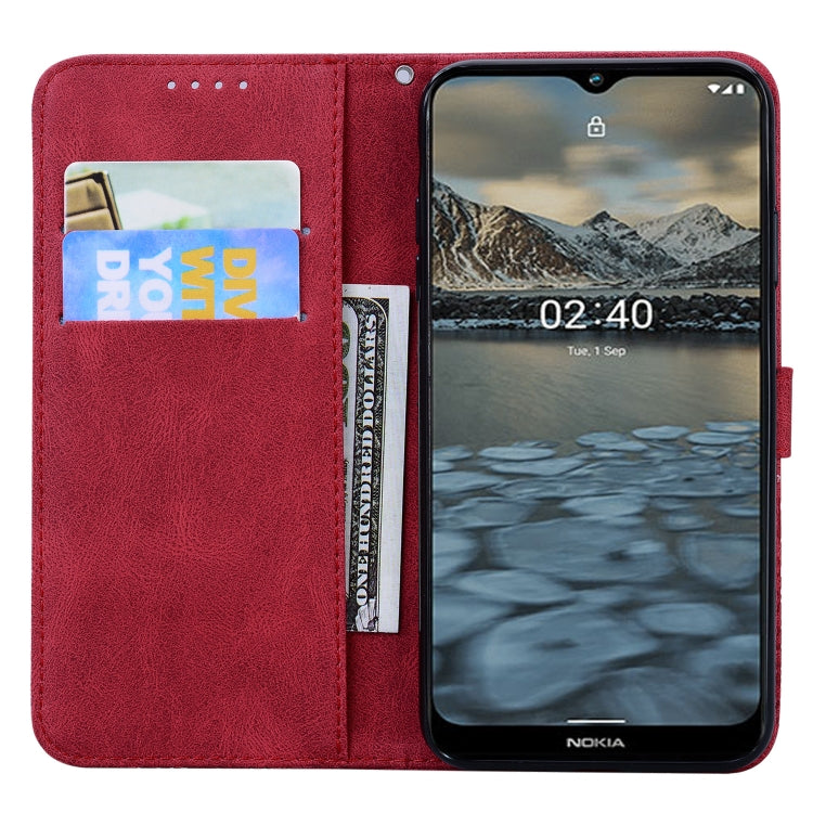For Nokia 2.4 Retro Skin Feel Butterflies Embossing Horizontal Flip Leather Case with Holder & Card Slots & Wallet