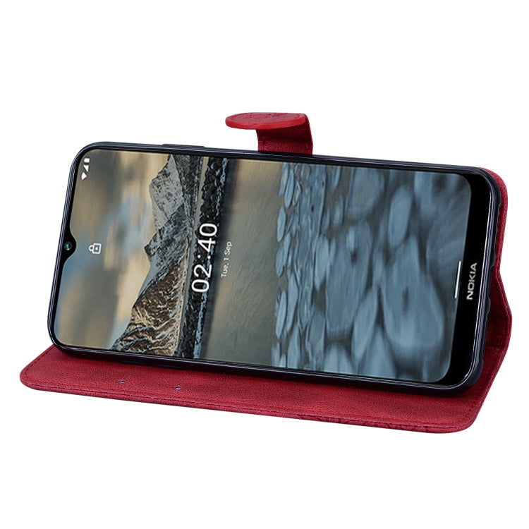 For Nokia 2.4 Retro Skin Feel Butterflies Embossing Horizontal Flip Leather Case with Holder & Card Slots & Wallet