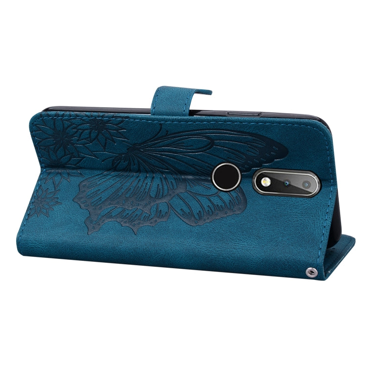 For Nokia 2.4 Retro Skin Feel Butterflies Embossing Horizontal Flip Leather Case with Holder & Card Slots & Wallet