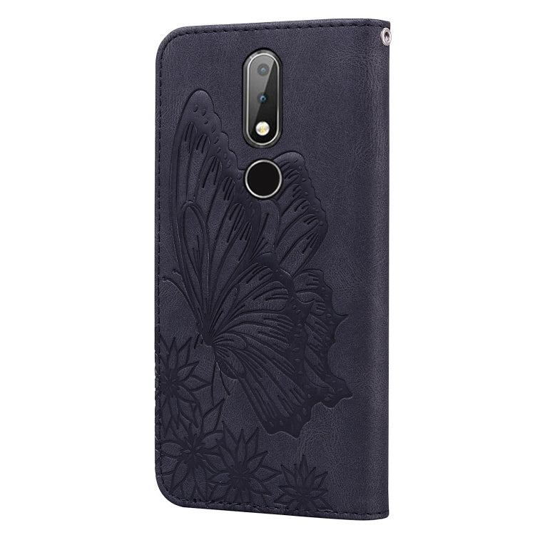 For Nokia 2.4 Retro Skin Feel Butterflies Embossing Horizontal Flip Leather Case with Holder & Card Slots & Wallet