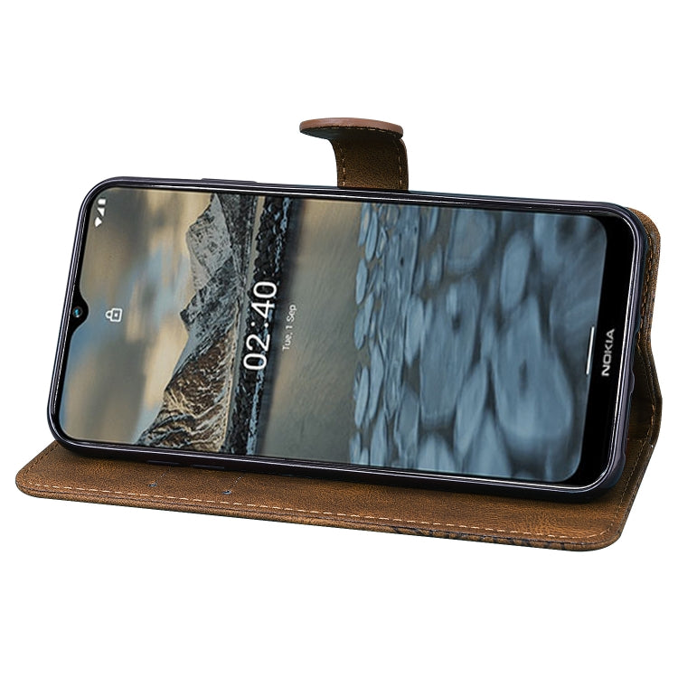 For Nokia 2.4 Retro Skin Feel Butterflies Embossing Horizontal Flip Leather Case with Holder & Card Slots & Wallet