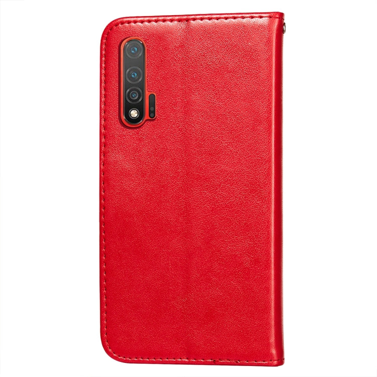 For Huawei nova 6 Flower Vine Embossing Pattern Horizontal Flip Leather Case with Card Slot & Holder & Wallet & Lanyard