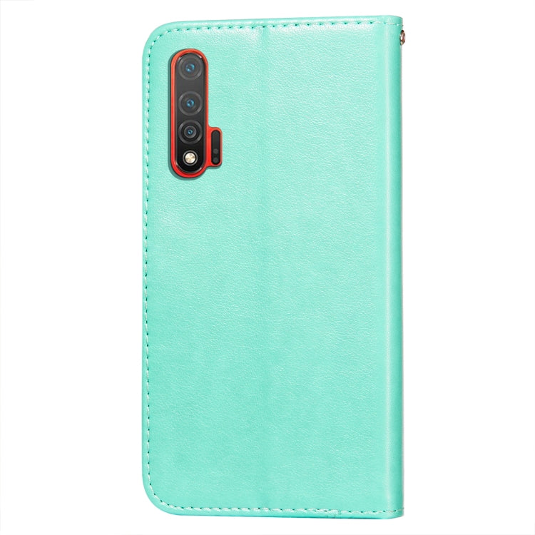 For Huawei nova 6 Flower Vine Embossing Pattern Horizontal Flip Leather Case with Card Slot & Holder & Wallet & Lanyard