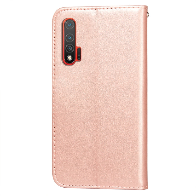 For Huawei nova 6 Flower Vine Embossing Pattern Horizontal Flip Leather Case with Card Slot & Holder & Wallet & Lanyard