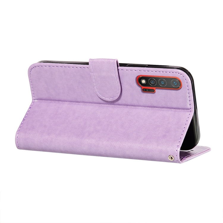 For Huawei nova 6 Flower Vine Embossing Pattern Horizontal Flip Leather Case with Card Slot & Holder & Wallet & Lanyard