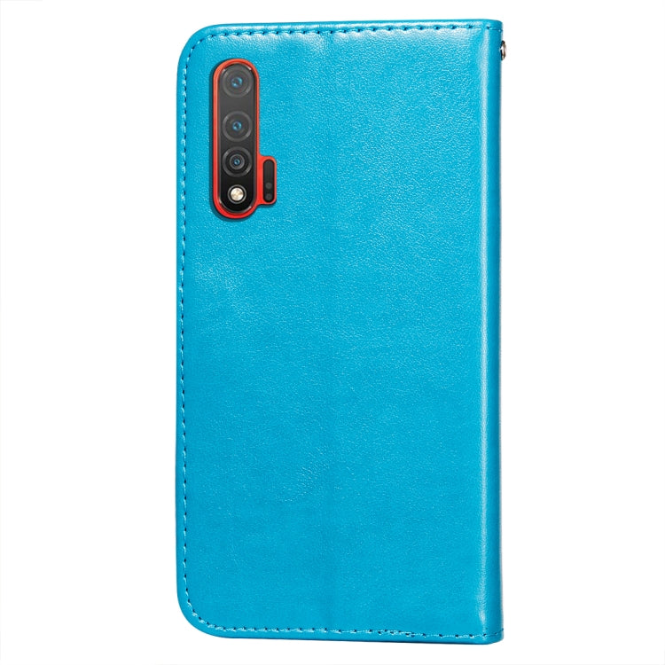 For Huawei nova 6 Flower Vine Embossing Pattern Horizontal Flip Leather Case with Card Slot & Holder & Wallet & Lanyard