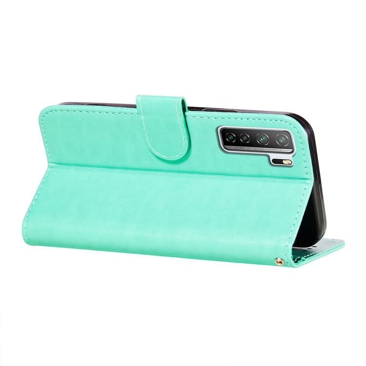 For Huawei nova 7 SE Flower Vine Embossing Pattern Horizontal Flip Leather Case with Card Slot & Holder & Wallet & Lanyard