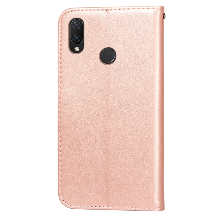 For Huawei P smart+ / nova 3i Flower Vine Embossing Pattern Horizontal Flip Leather Case with Card Slot & Holder & Wallet & Lanyard