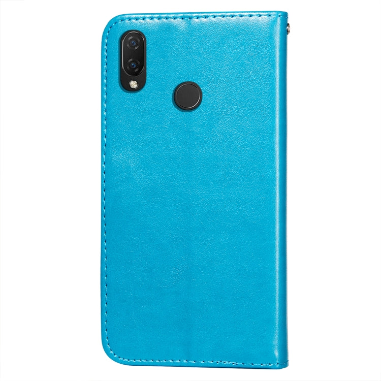 For Huawei P smart+ / nova 3i Flower Vine Embossing Pattern Horizontal Flip Leather Case with Card Slot & Holder & Wallet & Lanyard