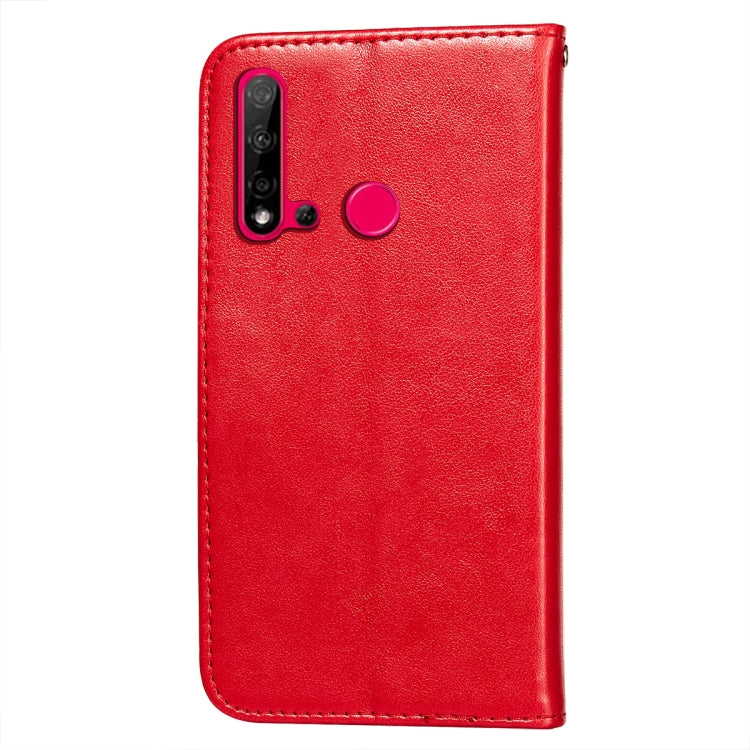 For Huawei P20 Lite (2019) Flower Vine Embossing Pattern Horizontal Flip Leather Case with Card Slot & Holder & Wallet & Lanyard