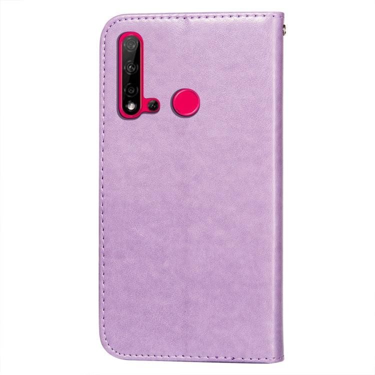 For Huawei P20 Lite (2019) Flower Vine Embossing Pattern Horizontal Flip Leather Case with Card Slot & Holder & Wallet & Lanyard