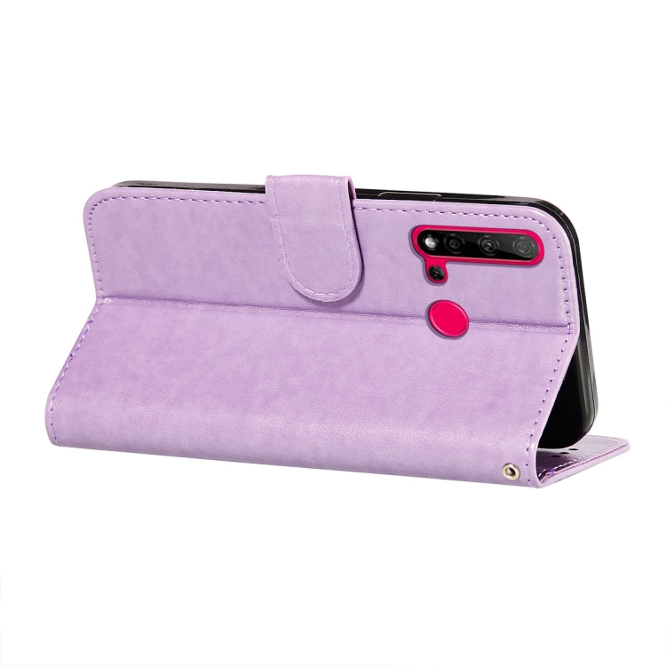 For Huawei P20 Lite (2019) Flower Vine Embossing Pattern Horizontal Flip Leather Case with Card Slot & Holder & Wallet & Lanyard