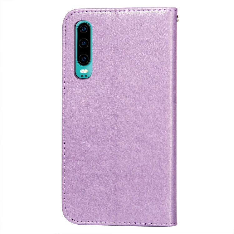 For Huawei P30 Flower Vine Embossing Pattern Horizontal Flip Leather Case with Card Slot & Holder & Wallet & Lanyard