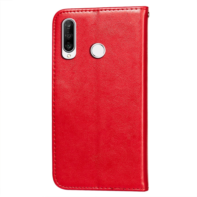 For Huawei P30 Lite / nova 4e Flower Vine Embossing Pattern Horizontal Flip Leather Case with Card Slot & Holder & Wallet & Lanyard