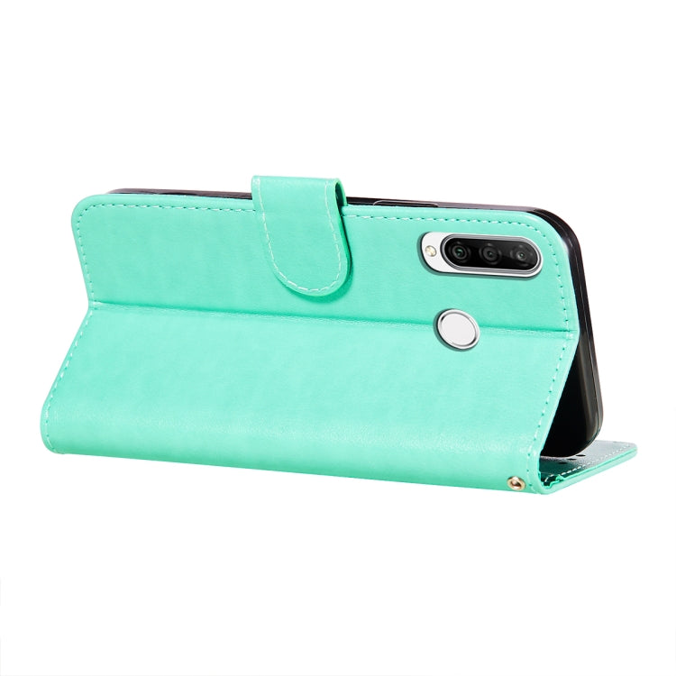 For Huawei P30 Lite / nova 4e Flower Vine Embossing Pattern Horizontal Flip Leather Case with Card Slot & Holder & Wallet & Lanyard