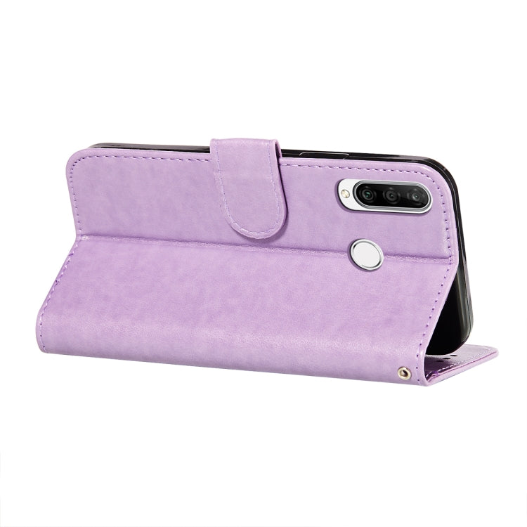 For Huawei P30 Lite / nova 4e Flower Vine Embossing Pattern Horizontal Flip Leather Case with Card Slot & Holder & Wallet & Lanyard