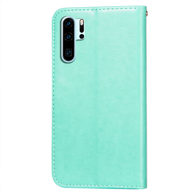 For Huawei P30 Pro Flower Vine Embossing Pattern Horizontal Flip Leather Case with Card Slot & Holder & Wallet & Lanyard