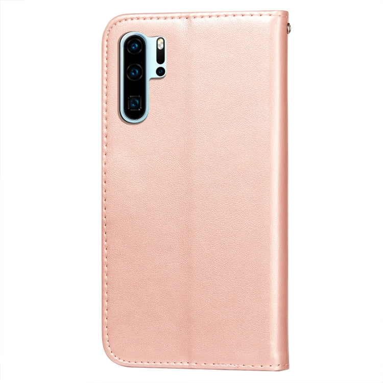 For Huawei P30 Pro Flower Vine Embossing Pattern Horizontal Flip Leather Case with Card Slot & Holder & Wallet & Lanyard