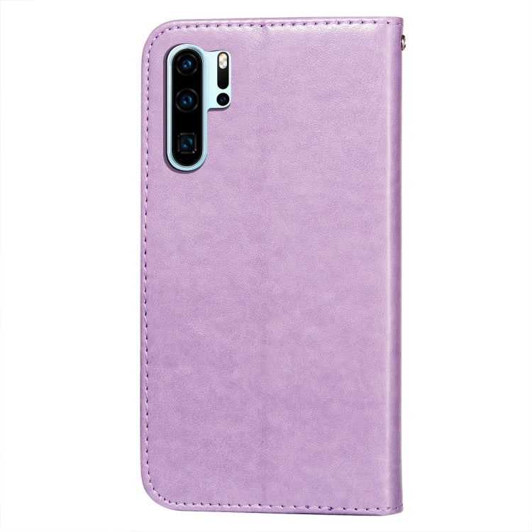 For Huawei P30 Pro Flower Vine Embossing Pattern Horizontal Flip Leather Case with Card Slot & Holder & Wallet & Lanyard